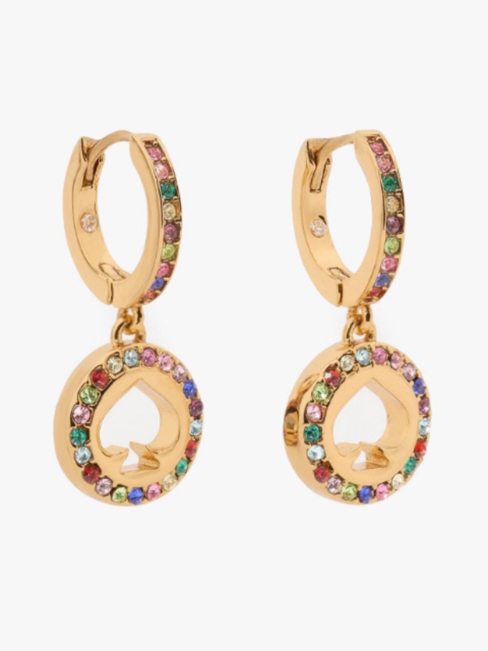 Kate Spade Spot The Spade Pave Halo Huggies - NWT $69 MSRP